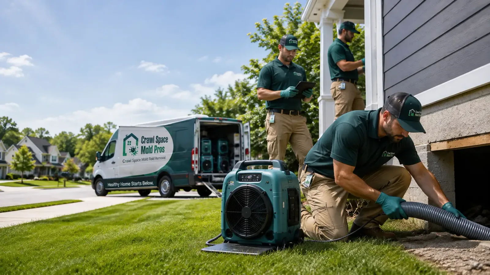Crawl Space Mold Removal in Dewitt, IL